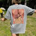 Human Muscles Organs Scary Anatomy Teacher Halloween Costume Women's Comfort Colors T-Shirt Back Print Grey Human Muscles Organs Scary Anatomy Teacher Halloween Costume Women's Comfort Colors T-Shirt Back Print Grey