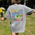 We Are Hungry For Learning Teacher Life Back To School Women's Comfort Colors T-Shirt Back Print Grey