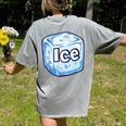 Ice Halloween Pun Costume Easy Lazy Team Group Teacher Women's Comfort Colors T-Shirt Back Print Grey Ice Halloween Pun Costume Easy Lazy Team Group Teacher Women's Comfort Colors T-Shirt Back Print Grey