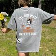 I’Ll Just Wait Until It’s Quiet Skeleton Teacher Women's Comfort Colors T-Shirt Back Print Grey I’Ll Just Wait Until It’s Quiet Skeleton Teacher Women's Comfort Colors T-Shirt Back Print Grey