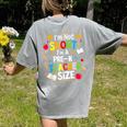 I'm Not Short I'm A Pre-K Teacher Size Back To School Women's Comfort Colors T-Shirt Back Print Grey I'm Not Short I'm A Pre-K Teacher Size Back To School Women's Comfort Colors T-Shirt Back Print Grey