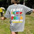 I'm Not Short I'm Pre-K Teacher Size Back To School Teacher Women's Comfort Colors T-Shirt Back Print Grey I'm Not Short I'm Pre-K Teacher Size Back To School Teacher Women's Comfort Colors T-Shirt Back Print Grey