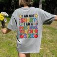I'm Not Short I'm A Preschool Teacher Size Quote Women Women's Comfort Colors T-Shirt Back Print Grey I'm Not Short I'm A Preschool Teacher Size Quote Women Women's Comfort Colors T-Shirt Back Print Grey