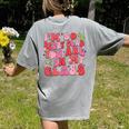 I'm So Berry Glad You Are Strawberry Elementary Teacher Women's Comfort Colors T-Shirt Back Print Grey