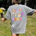Inclusion Isn't Scary Ghost Halloween SLP Sped Teacher Women's Comfort Colors T-Shirt Back Print Grey