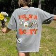 Inclusion Isn't Scary SLP Sped Teacher Halloween Women's Comfort Colors T-Shirt Back Print Grey