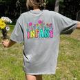 Infant Teacher Floral First Day Back To School Teaching Women's Comfort Colors T-Shirt Back Print Grey Infant Teacher Floral First Day Back To School Teaching Women's Comfort Colors T-Shirt Back Print Grey