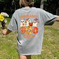 Insurance Boo Crew Halloween Spooky Costume Teacher Women's Comfort Colors T-Shirt Back Print Grey Insurance Boo Crew Halloween Spooky Costume Teacher Women's Comfort Colors T-Shirt Back Print Grey