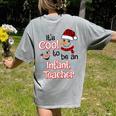 It's Cool To Be a Infant Teacher Snowman Winter Christmas Women's Comfort Colors T-Shirt Back Print Grey It's Cool To Be a Infant Teacher Snowman Winter Christmas Women's Comfort Colors T-Shirt Back Print Grey