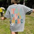 It's A Good Day To Make Music Musician Band Music Teacher Women's Comfort Colors T-Shirt Back Print Grey It's A Good Day To Make Music Musician Band Music Teacher Women's Comfort Colors T-Shirt Back Print Grey