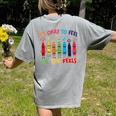Its Okay To Feel All The Feels Mood Color Crayons Teacher Women's Comfort Colors T-Shirt Back Print Grey Its Okay To Feel All The Feels Mood Color Crayons Teacher Women's Comfort Colors T-Shirt Back Print Grey