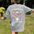 It’s Okay To Feel All The Feels Special Ed Teacher Halloween Women's Comfort Colors T-Shirt Back Print Grey