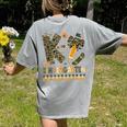 K Is For Kindergarten Teacher Coquette Bow Camo Women's Comfort Colors T-Shirt Back Print Grey K Is For Kindergarten Teacher Coquette Bow Camo Women's Comfort Colors T-Shirt Back Print Grey