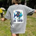 Be Kind Rainbow Fish Teacher Life Back To School Teaching Men Women Women's Comfort Colors T-Shirt Back Print Grey Be Kind Rainbow Fish Teacher Life Back To School Teaching Men Women Women's Comfort Colors T-Shirt Back Print Grey