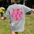 In My Kindergarten Era Girl Back To School Kinder Teacher Women's Comfort Colors T-Shirt Back Print Grey