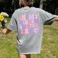In My Kindergarten Era Teacher Kids Back To School Kinder Women's Comfort Colors T-Shirt Back Print Grey In My Kindergarten Era Teacher Kids Back To School Kinder Women's Comfort Colors T-Shirt Back Print Grey