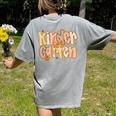 Kindergarten Teacher Fall Pumpkin Autumn Cute Women's Comfort Colors T-Shirt Back Print Grey Kindergarten Teacher Fall Pumpkin Autumn Cute Women's Comfort Colors T-Shirt Back Print Grey