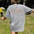 Kindergarten Teacher Pumpkin Autumn Leaves Kinder Team Fall Women's Comfort Colors T-Shirt Back Print Grey Kindergarten Teacher Pumpkin Autumn Leaves Kinder Team Fall Women's Comfort Colors T-Shirt Back Print Grey