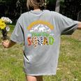 Kindergarten Zoo Field Trip Squad Matching Teacher Students Women's Comfort Colors T-Shirt Back Print Grey