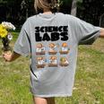 Labrador Retriever Science Labs Dog Lover Teacher Women's Comfort Colors T-Shirt Back Print Grey