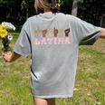Latina ASL American Sign Language Latina Power ASL Teacher Women's Comfort Colors T-Shirt Back Print Grey Latina ASL American Sign Language Latina Power ASL Teacher Women's Comfort Colors T-Shirt Back Print Grey