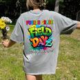 Let The Games Begin Fourth Grade Field Day 2025 Teacher Kid Women's Comfort Colors T-Shirt Back Print Grey