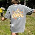 Let's Learn Today First Day Of School For Teacher Student Women's Comfort Colors T-Shirt Back Print Grey