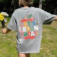 Let's Learn Today Teacher Motivational Back To School Women's Comfort Colors T-Shirt Back Print Grey Let's Learn Today Teacher Motivational Back To School Women's Comfort Colors T-Shirt Back Print Grey