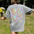 You Are Letters Alphabet Learn ABCs Inspiration Teacher Life Women's Comfort Colors T-Shirt Back Print Grey You Are Letters Alphabet Learn ABCs Inspiration Teacher Life Women's Comfort Colors T-Shirt Back Print Grey