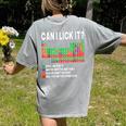 Can I Lick It Periodic Table Science Teacher Boy And Girls Women's Comfort Colors T-Shirt Back Print Grey Can I Lick It Periodic Table Science Teacher Boy And Girls Women's Comfort Colors T-Shirt Back Print Grey