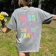 Little MISS SMARTY PANTS School Grad Teacher Last Day Women's Comfort Colors T-Shirt Back Print Grey Little MISS SMARTY PANTS School Grad Teacher Last Day Women's Comfort Colors T-Shirt Back Print Grey