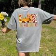 Love First Grade Happy Fall Thanksgiving Women 1st Teacher Women's Comfort Colors T-Shirt Back Print Grey Love First Grade Happy Fall Thanksgiving Women 1st Teacher Women's Comfort Colors T-Shirt Back Print Grey