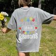I Love My Job For All The Little Reasons Kid Daycare Teacher Women's Comfort Colors T-Shirt Back Print Grey