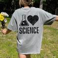 I Love Science Lover Teacher Scientist Sciences Women's Comfort Colors T-Shirt Back Print Grey I Love Science Lover Teacher Scientist Sciences Women's Comfort Colors T-Shirt Back Print Grey