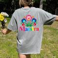 Maestra Proud Spanish Teacher Bilingual Teacher Latina Women's Comfort Colors T-Shirt Back Print Grey Maestra Proud Spanish Teacher Bilingual Teacher Latina Women's Comfort Colors T-Shirt Back Print Grey