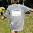 Matching Group Halloween Costume For Teachers Women's Comfort Colors T-Shirt Back Print Grey