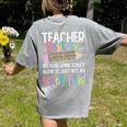 Matching Teachers Last Day Of School Teacher Besties Women's Comfort Colors T-Shirt Back Print Grey Matching Teachers Last Day Of School Teacher Besties Women's Comfort Colors T-Shirt Back Print Grey