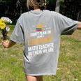 Math Teacher For Algebra Lovers Mathematics Women's Comfort Colors T-Shirt Back Print Grey Math Teacher For Algebra Lovers Mathematics Women's Comfort Colors T-Shirt Back Print Grey