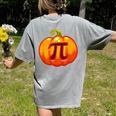 Math Teacher Halloween Costume Pumpkin Pi Pun Pie Men Women's Comfort Colors T-Shirt Back Print Grey Math Teacher Halloween Costume Pumpkin Pi Pun Pie Men Women's Comfort Colors T-Shirt Back Print Grey
