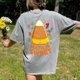 Math Teacher Halloween Costume Trick Or Treat Math Sweet Women's Comfort Colors T-Shirt Back Print Grey Math Teacher Halloween Costume Trick Or Treat Math Sweet Women's Comfort Colors T-Shirt Back Print Grey