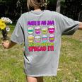 Math Teacher My Jam Here To Spread Mathematics Humor Women's Comfort Colors T-Shirt Back Print Grey Math Teacher My Jam Here To Spread Mathematics Humor Women's Comfort Colors T-Shirt Back Print Grey