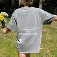 Math Teacher Joke Men Women Fun Best Math Quotes Women's Comfort Colors T-Shirt Back Print Grey