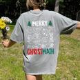 Merry Christmath – Math Christmas For Math Teacher For Men Women Kids Women's Comfort Colors T-Shirt Back Print Grey