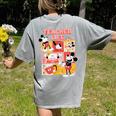 Mickey Mouse Teacher Life Women's Comfort Colors T-Shirt Back Print Grey