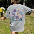 Microscope Flower Butterfly Biology Science Teacher Student Women's Comfort Colors T-Shirt Back Print Grey Microscope Flower Butterfly Biology Science Teacher Student Women's Comfort Colors T-Shirt Back Print Grey