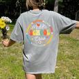 Middle School Crew Back To School For Teacher Women's Comfort Colors T-Shirt Back Print Grey