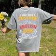 Middle School English Teacher Halloween Costume For Men Women Women's Comfort Colors T-Shirt Back Print Grey Middle School English Teacher Halloween Costume For Men Women Women's Comfort Colors T-Shirt Back Print Grey