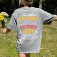 Middle School Science Teacher Halloween Costume For Men Women Women's Comfort Colors T-Shirt Back Print Grey