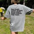 Montessori Helvetica Education Teacher Women's Comfort Colors T-Shirt Back Print Grey