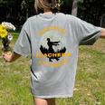 Montessori Teachers Love Brains Halloween Novelty Men Women Women's Comfort Colors T-Shirt Back Print Grey